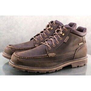 Rockport Redemption Road $180 Men's Waterproof Moc Boots Size 12 M Brown A13047